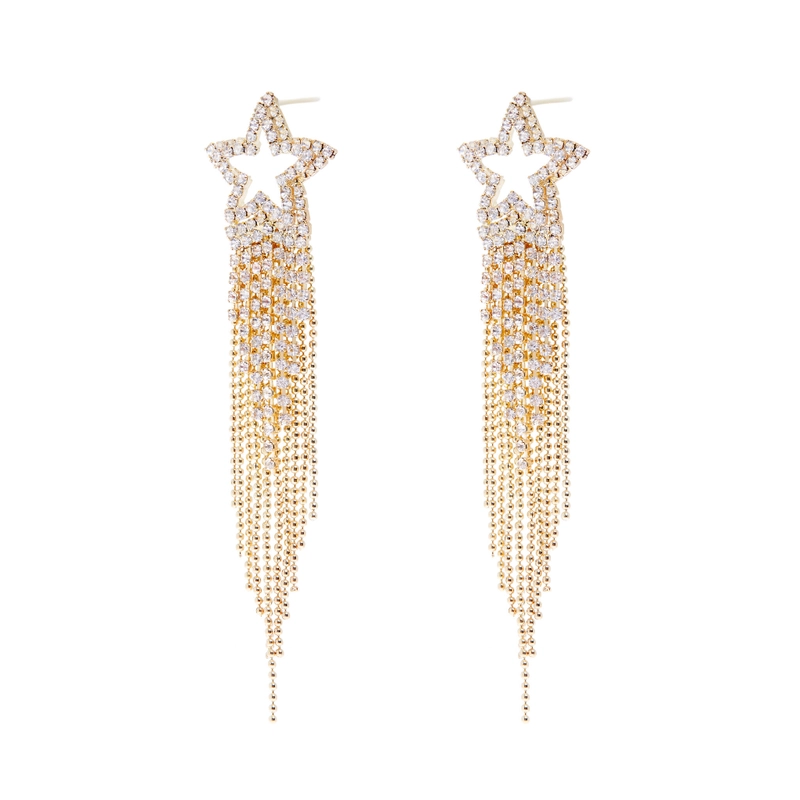 Серьги Падающая Звезда – Золото