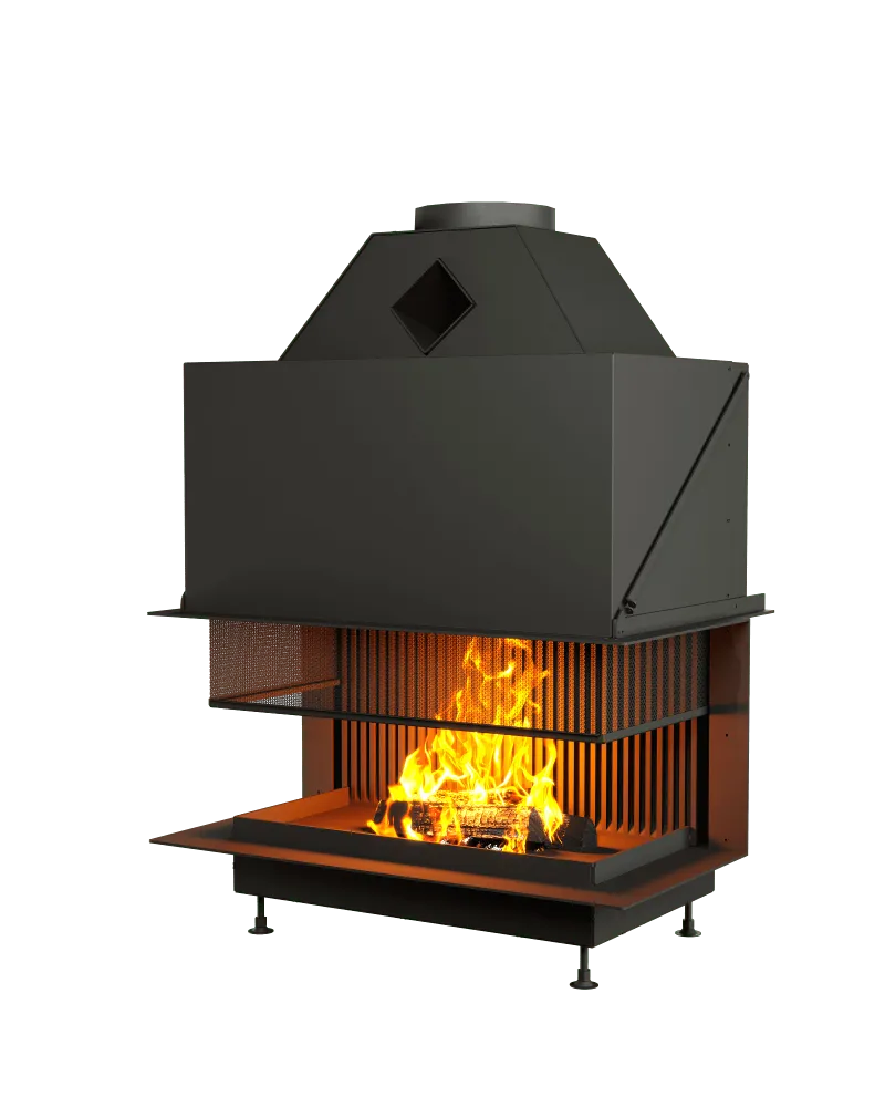 ОТКРЫТАЯ КАМИННАЯ ТОПКА С СЕТКОЙ АСТОВ О3С 97\50