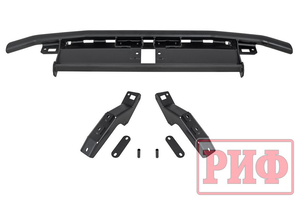 Бампер силовой задний/защита штатного бампера Lada Niva Travel с возможностью установки фаркопа РИФ