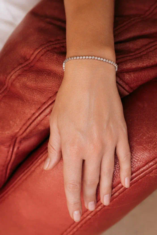 Браслет со вставками циркона