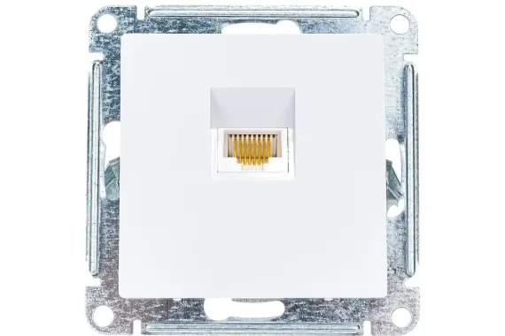 Розетка RJ45 Systeme Electric ATLASDESIGN белая 35971