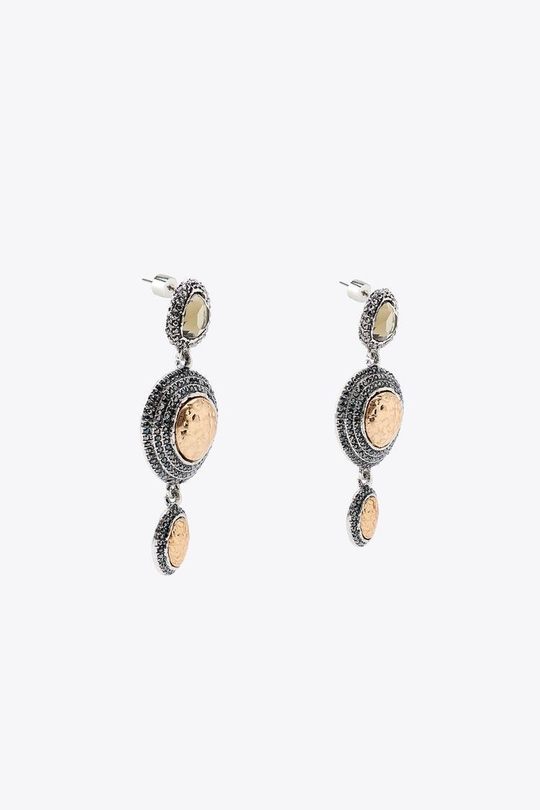 ZARA СЕРЬГИ СО СТРАЗАМИ, ЗОЛОТОЙ/СЕРЕБРЯНЫЙ