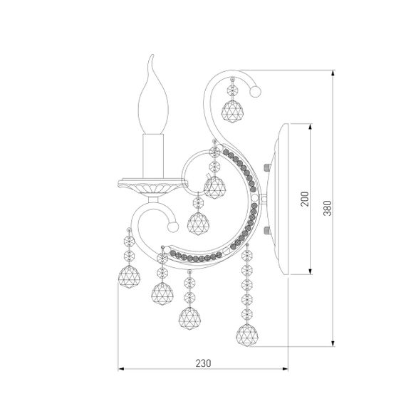 Бра Eurosvet 10096/1 золото