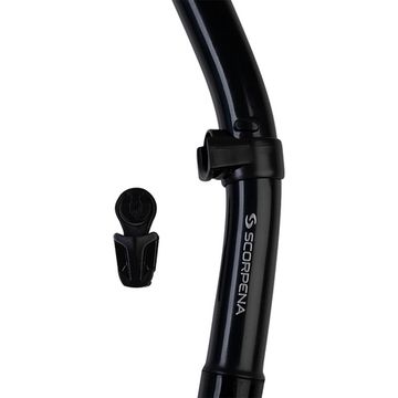 Трубка Scorpena N3 с двумя клапанами черная