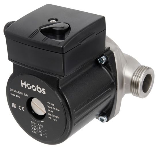 Циркуляционный насос Hoobs CW 25-60SN 180 с гайками из нержавеющей стали (08304H)