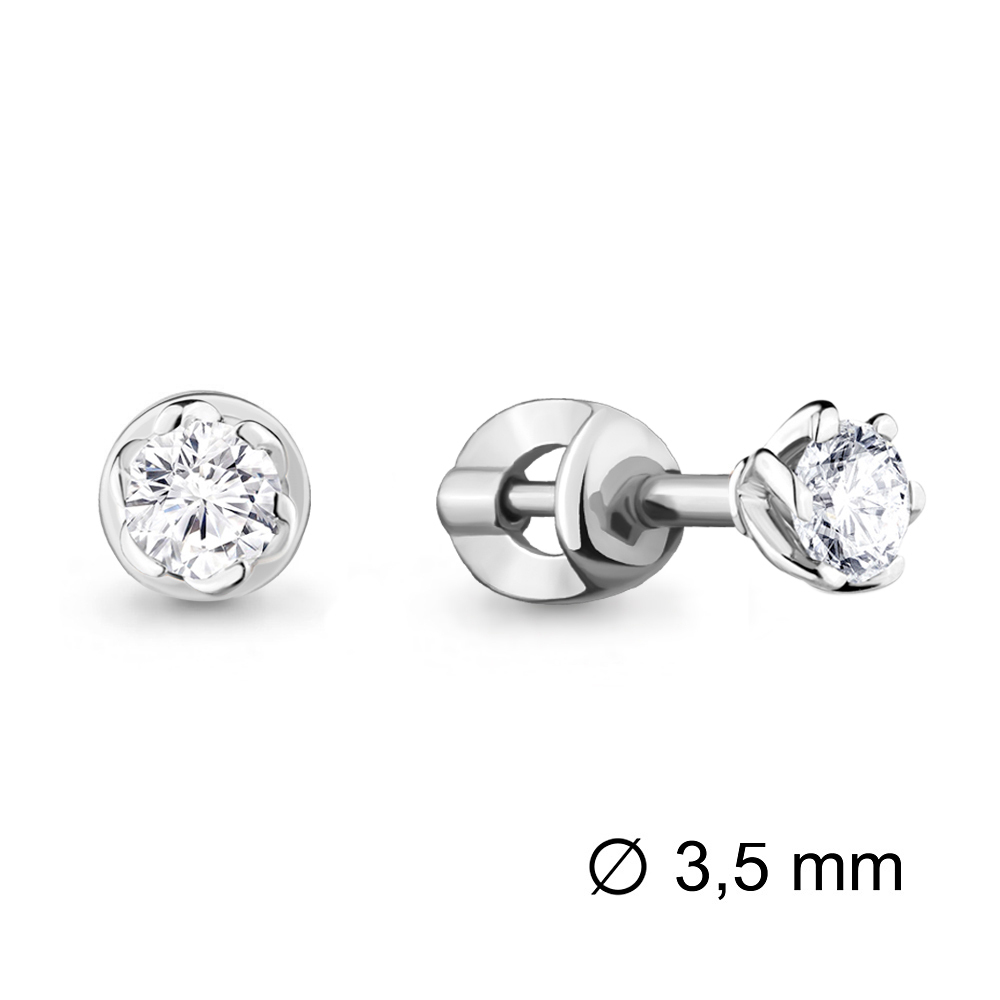 941370 Серьги из Золота с бриллиантами