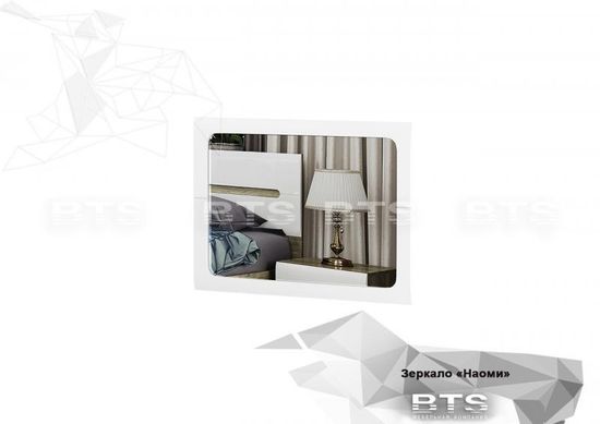 Зеркало НАОМИ З-03 дуб каньон/белый глянец (790х590х20) /1/(СНЯТО С ПР-ВА)