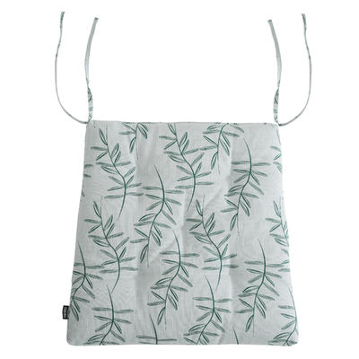 Подушка на стул из хлопка с графичным принтом Папоротник russian north, 40х40х4 см