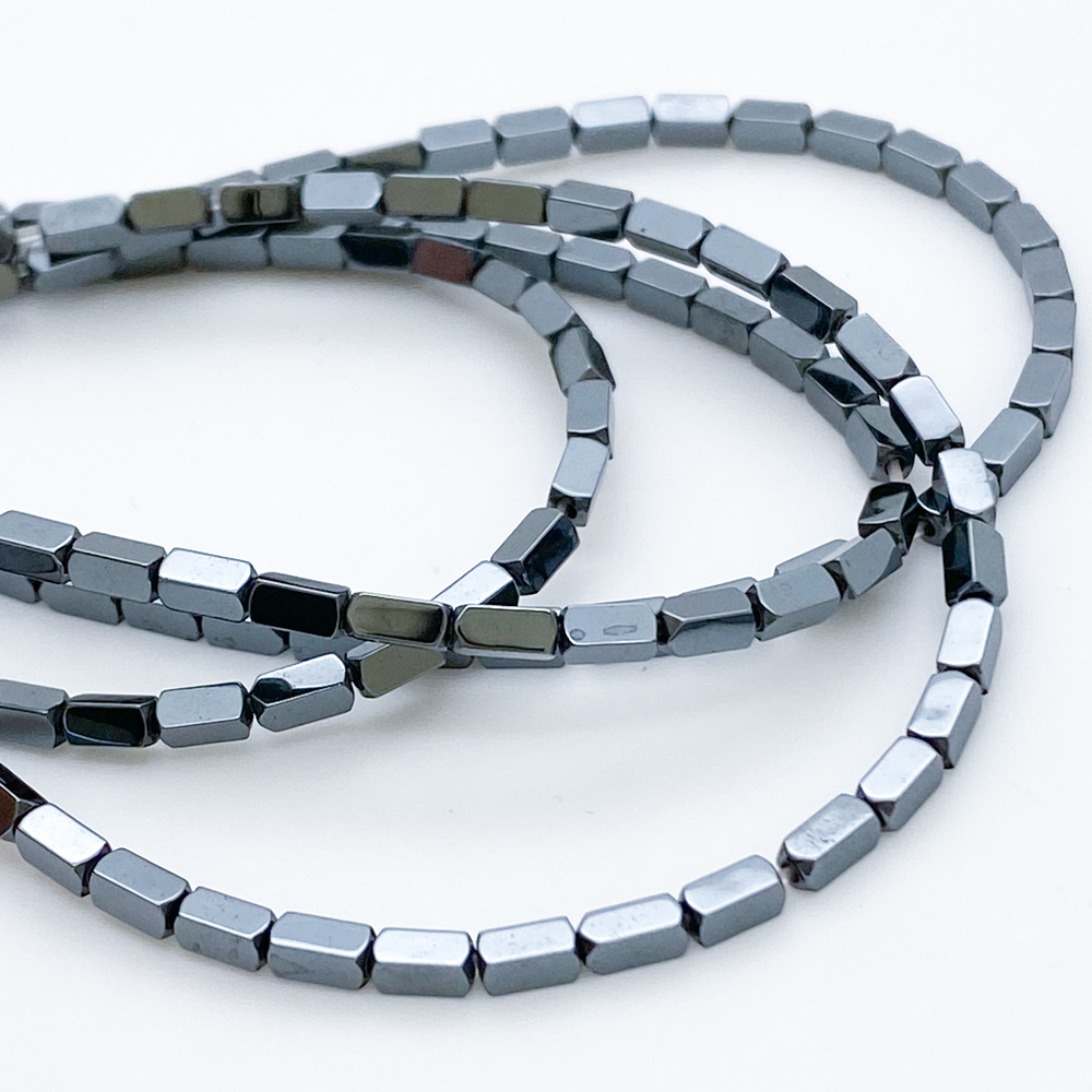 Гематит (имитация), цвет черный, размер 4*2 мм, цена за нить 90 шт (около 38 см)