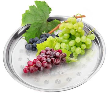 Поднос 34 см. из нержавеющей стали Kamille КМ 4300