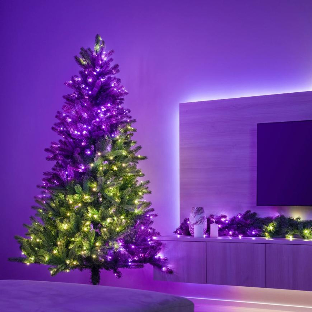 Умная уличная гирлянда «Нити» Twinkly Strings HD, RGB + W (38,5 м, 700 светодиодов)