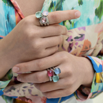 Кольцо Qudo FIRENZE 18 (S) Light Sapphire 107000/40-4715 18 размер 18