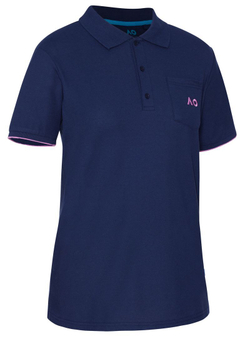 Женское поло Australian Open Polo Pocket AO Logo - Blue
