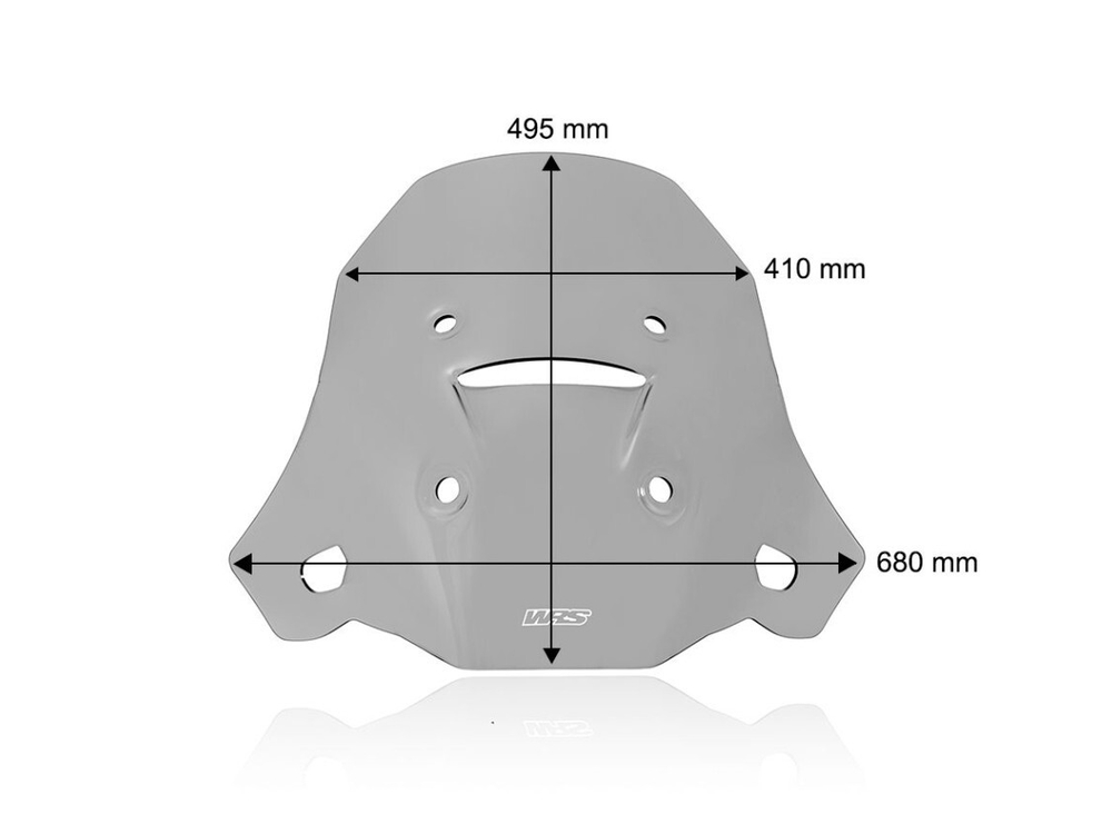 WRS Ветровое стекло Touring Aprilia Tuareg 660 затемненное AP008F