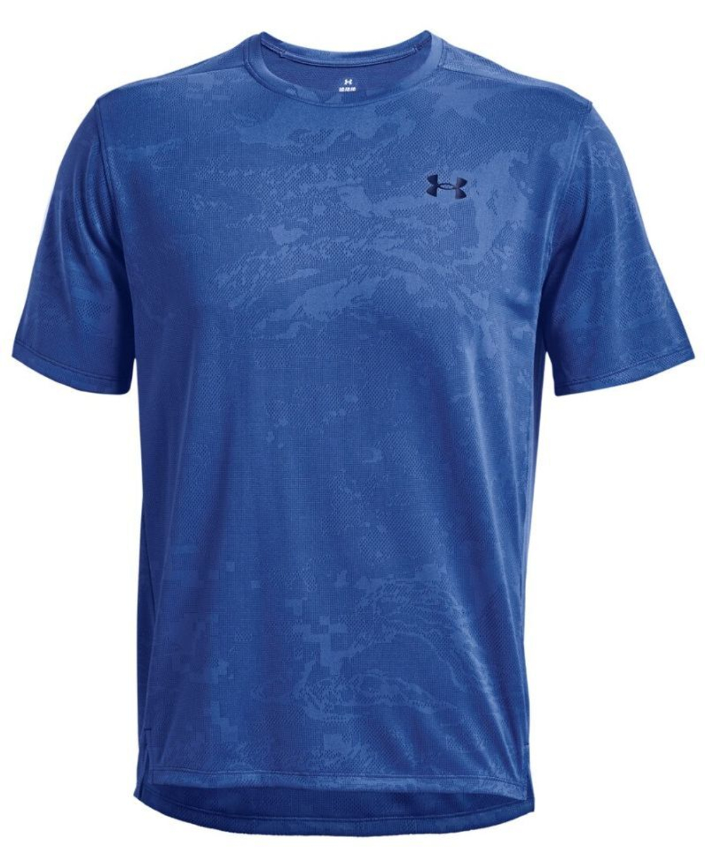 Футболка мужская теннисная Under Armour UA Tech Vent Jacquard SS - blue mirage/black