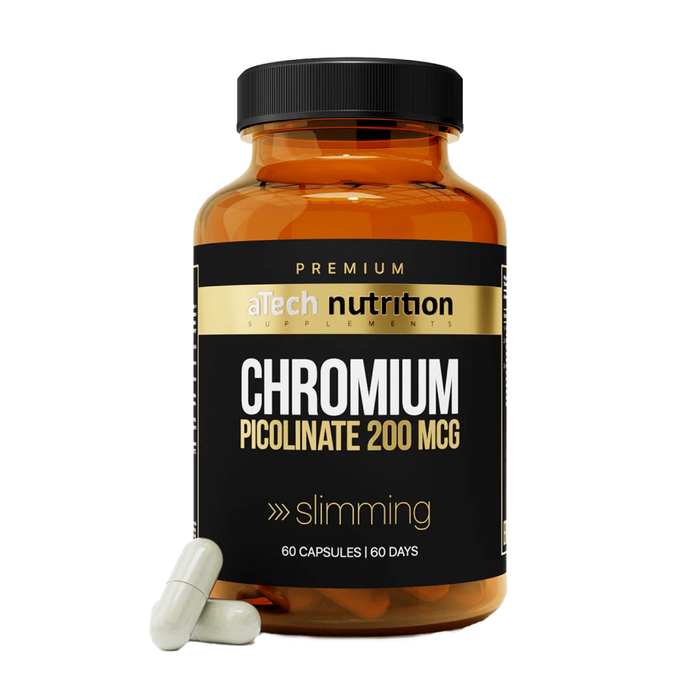 Пиколинат хрома, Chrome Picolinate, aTech Nutrition Premium, 60 капсул