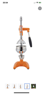 Соковыжималка пресс для цитрусовых и гранатов, цвет оранжевый