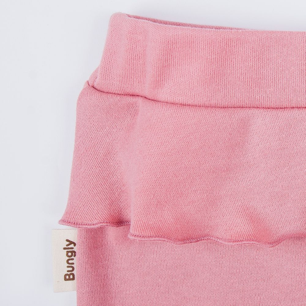 Ползунки с открытой ножкой и рюшей "Пепельная роза" 0+