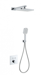 Душевая система с термостатом встраиваемая WONZON & WOGHAND, Хром (WW-D2017-B-CR)