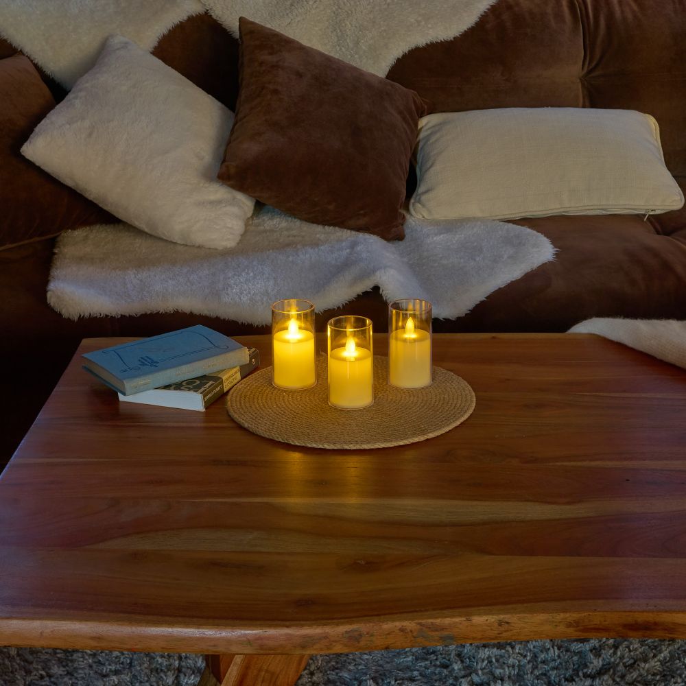 ULD-F064 WW CANDLE SET3 Фигура светодиодная Свеча на батарейках LR44 в-к. в составе набора из 3 штук. 1 светодиод. Теплый белый свет. TM Uniel