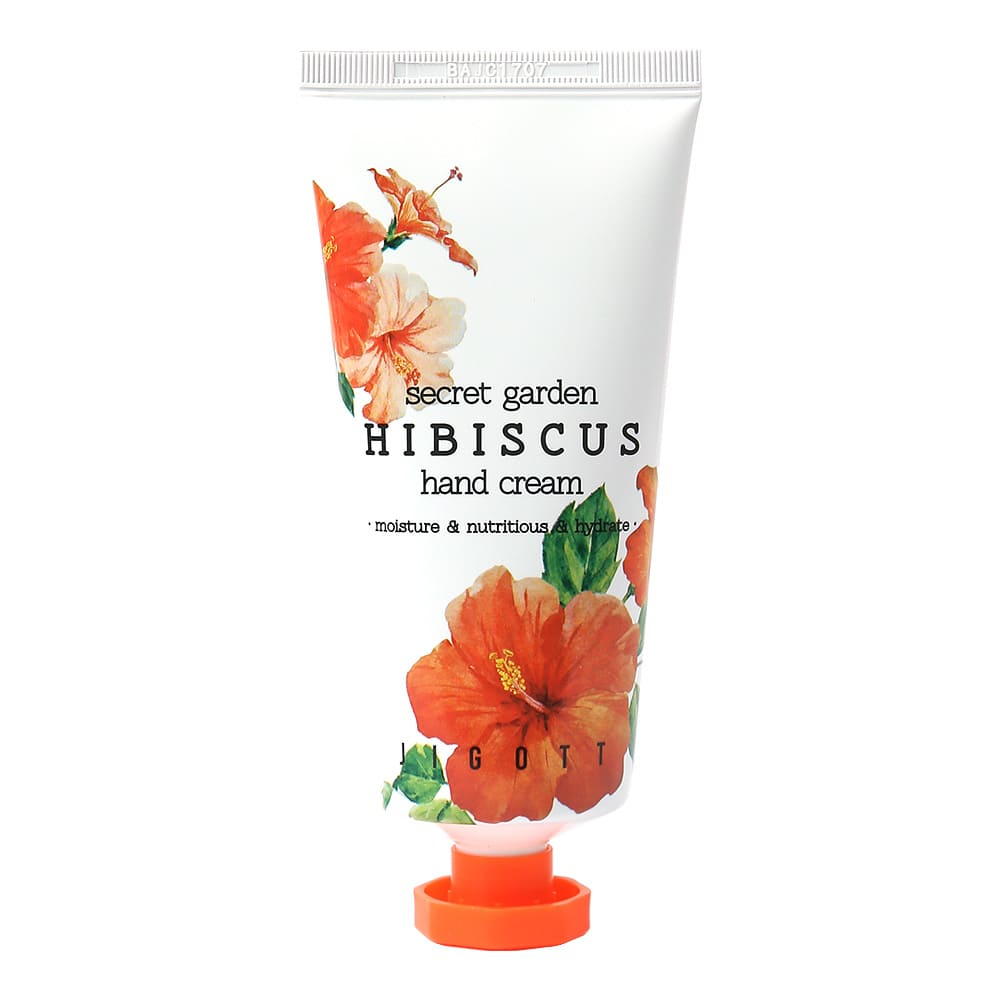 [Jigott] Secret Garden Hibiscus Hand Cream - Крем для рук с экстрактом гибискуса, 100 мл