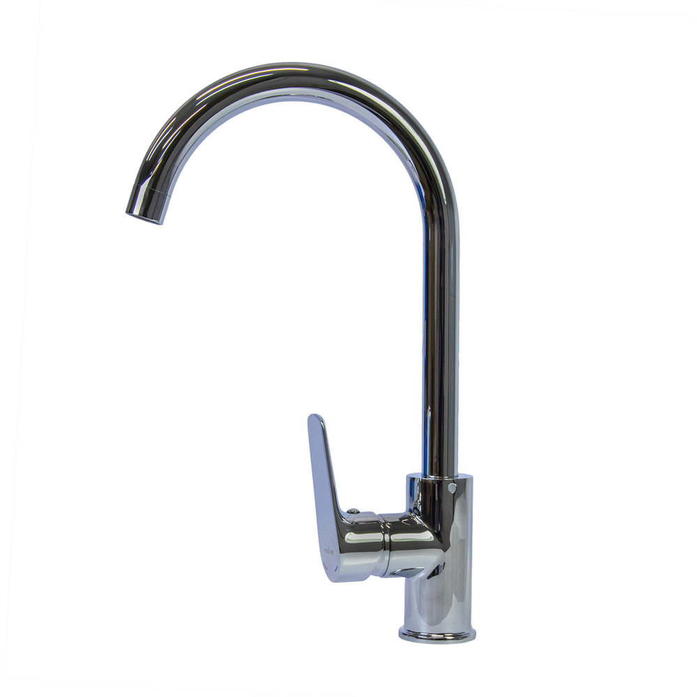 Смеситель для кухни 35k MIXLINE ML14-032 высокий излив б/отв боковая п/гайку (без подводки)