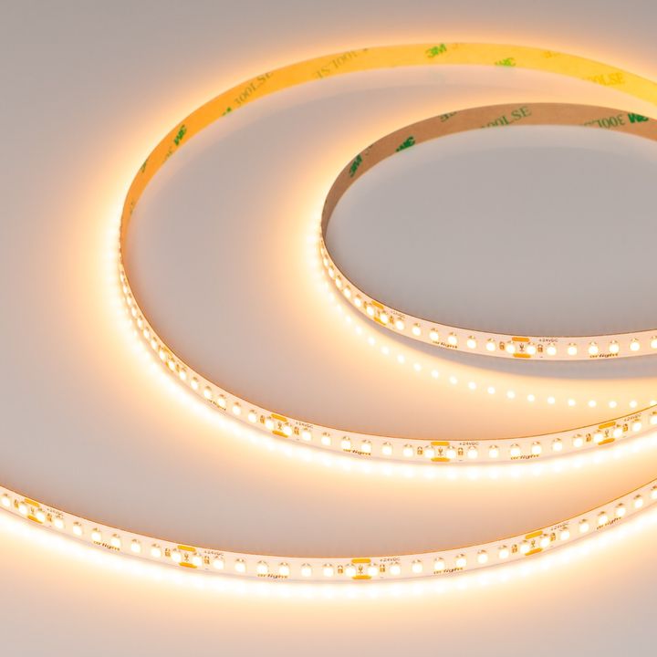 Светодиодная лента UL-A176-8mm 24V Warm2400 (15 W/m, IP20, 5m) Arlight 052598