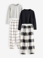 Пижама для девочки Next E51-294, 2 шт., Серый, Бежевый, Черный