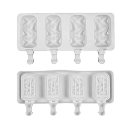 Форма силиконовая  «Эскимо с Гранями », 4 ячейки