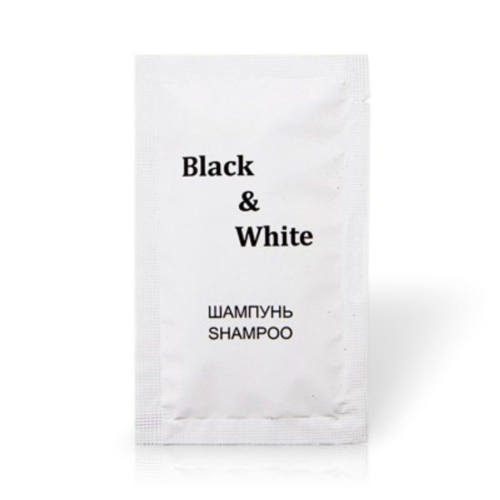 Шампунь "Black &amp; White", "Простая Косметика" 10мл. "саше"/500шт 2101