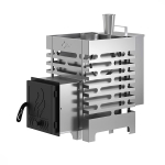 Печь для бани ASTON 12 INOX с баком на трубе 50л Ø115 (AISI 439)