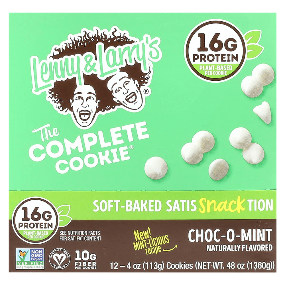 Lenny & Larry's, The Complete Cookie®, шоколад с мятой, 12 видов печенья, 113 г (4 унции)