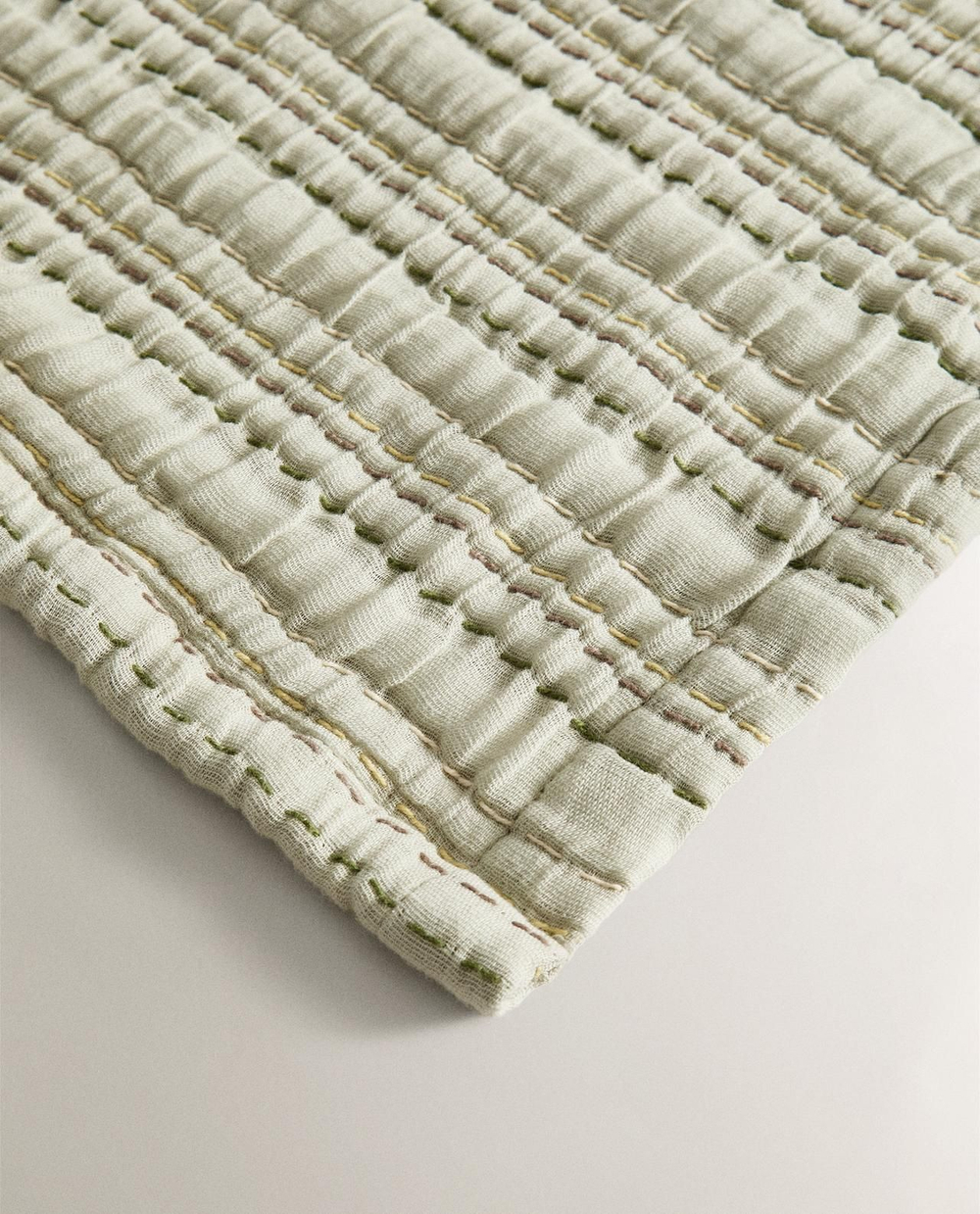 Zara Home - Хлопковое муслиновое одеяло, синий, 140x190 см