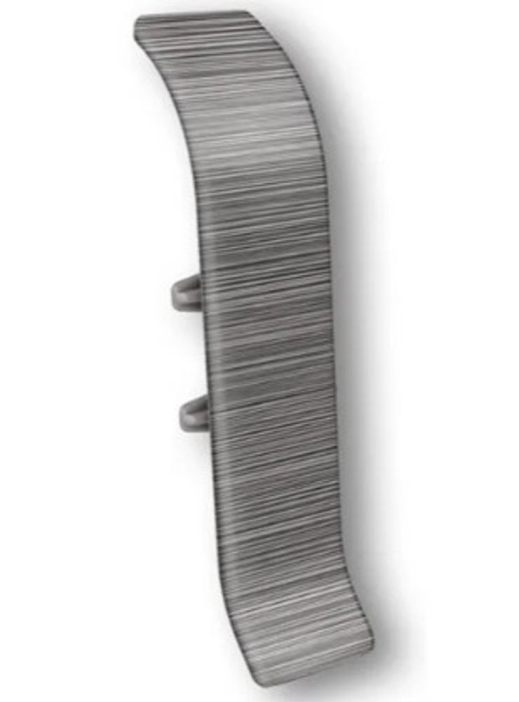 Соединитель для плинтуса 55мм "Идеал Классик", 187 Алюминий темный