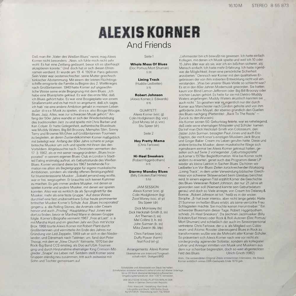 Alexis Korner / Alexis Korner And Friends (LP)