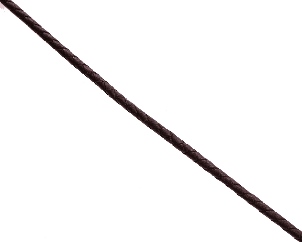 Шнурок плетеный коричневый Ø 3.0 мм, дл. 40 см