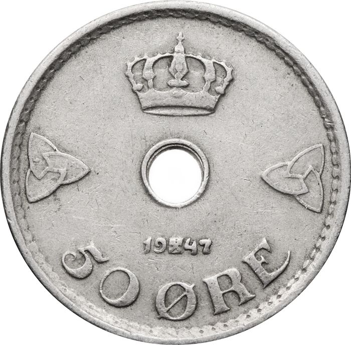 50 эре 1926-1949 Норвегия