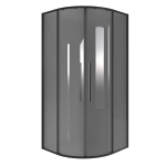 Душевой уголок Niagara Nova NG-2826-34BLACK 90х90 стекло тонированное/профиль черный матовый