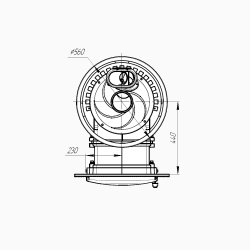 Банная печь «Атмосфера XL» сетка нержавейка