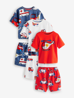 Пижама для мальчика Next AC0-930, 3 шт., Синий, Красный, Белый