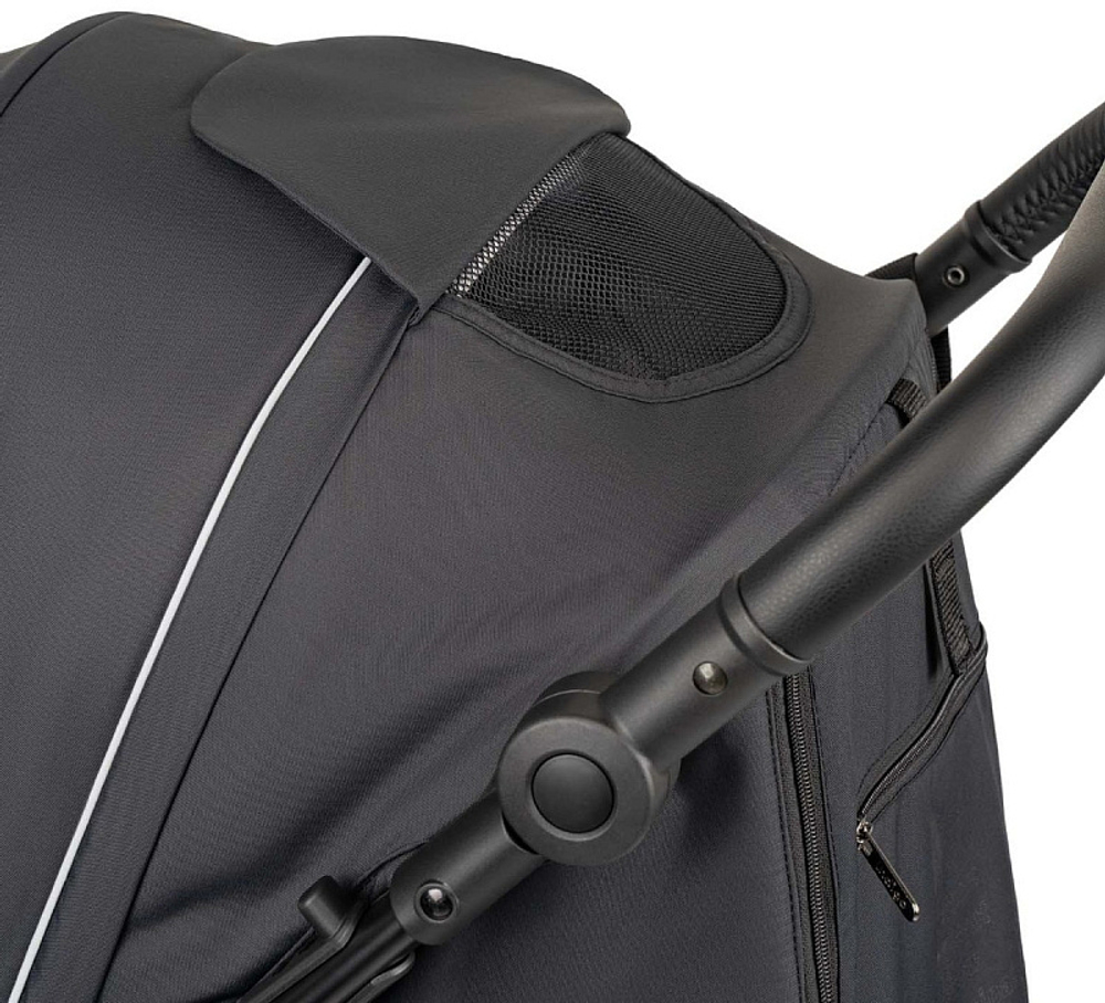 Детская прогулочная коляска Indigo Epica XL Air с сумкой 2025 черный