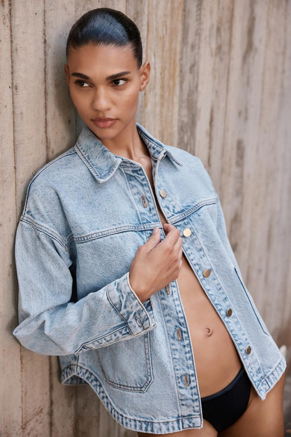 ZARA ДЖИНСОВАЯ КУРТКА Z1975, ГОЛУБОЙ