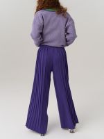 Школьные широкие брюки для девочки AT726-2 сиреневый