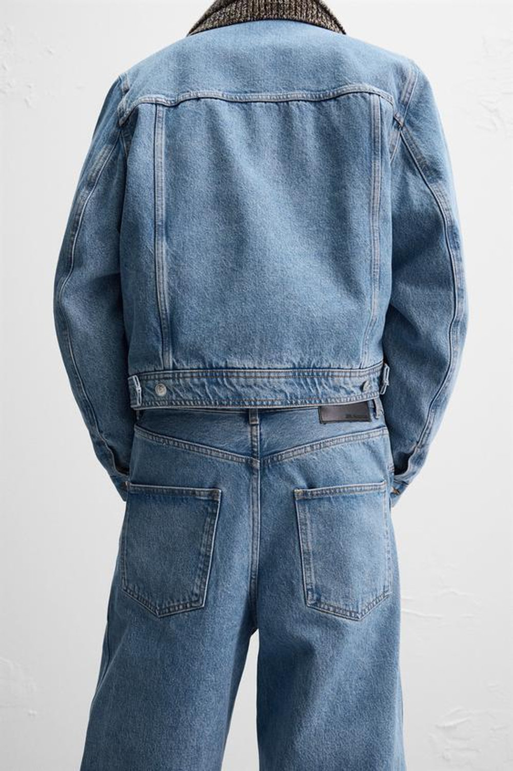 ZARA X NANUSHKA ДЖИНСЫ ШИРОКОГО КРОЯ, СИНИЙ