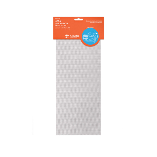 Облицовка радиатора (сетка) алюминий 100х40см без покраски Airline