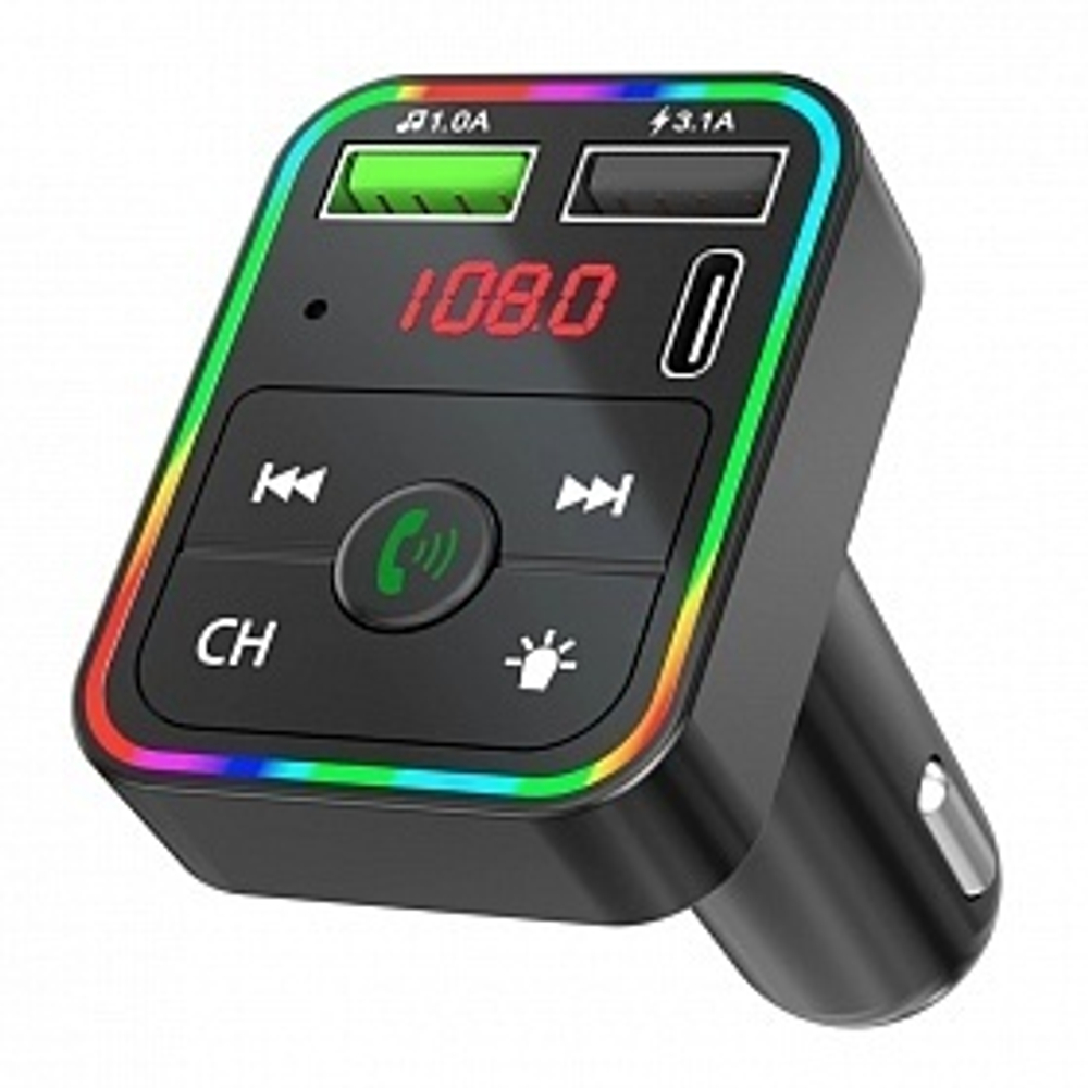 FM-модулятор TDS TS-CAF15 Bluetooth RGB