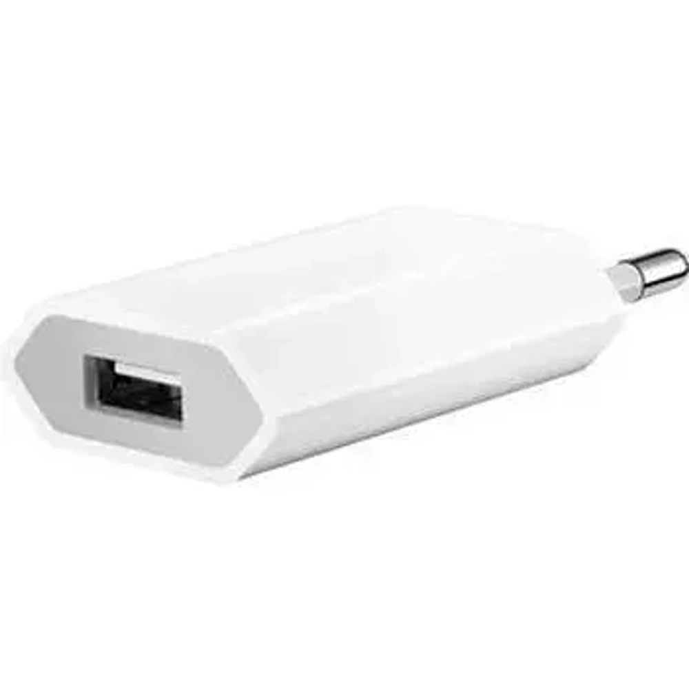 Сетевое зарядное устройство Apple iPhone 1А USB Power Adapter (белый) (MD813ZM/A)