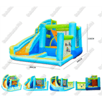 Батут домашний "Водная горка 2" 4,5*4*2,6 м