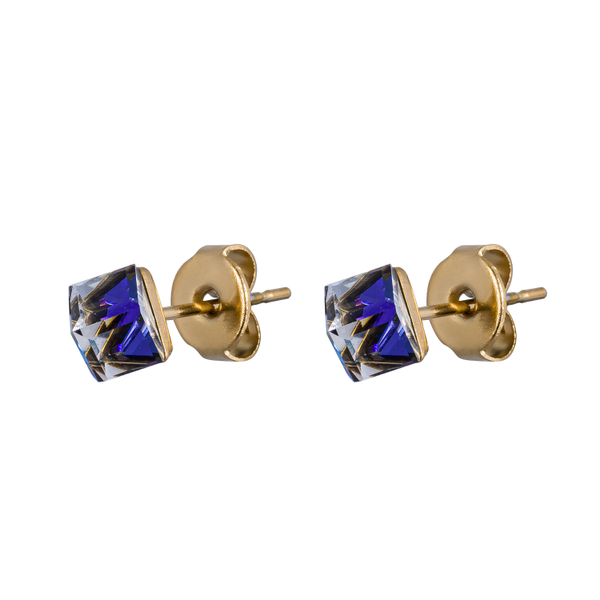 Серьги пусеты Fiore Luna Crystal Blue SWE0127/1 B G
