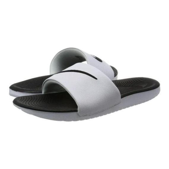 Nike Kawa Slide 'White Black'